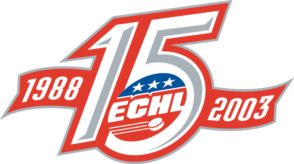 east coast hockey league 2003 anniversary logo iron on transfers for T-shirts